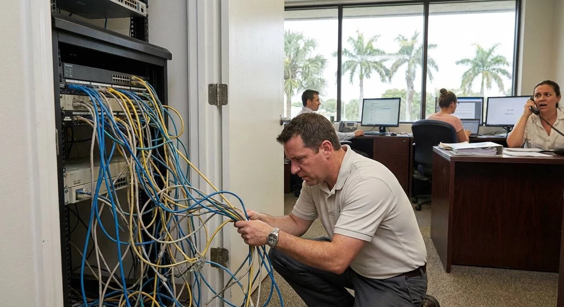 Is Outdated Network Cabling Slowing Down Your South Florida Business?