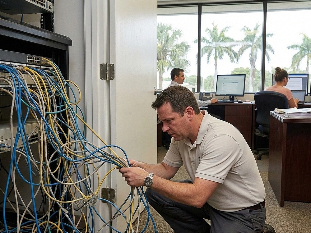 Is Outdated Network Cabling Slowing Down Your South Florida Business?