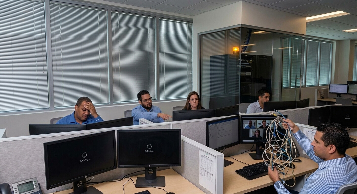 When Network Cabling in Coral Springs Starts Slowing an Office Down