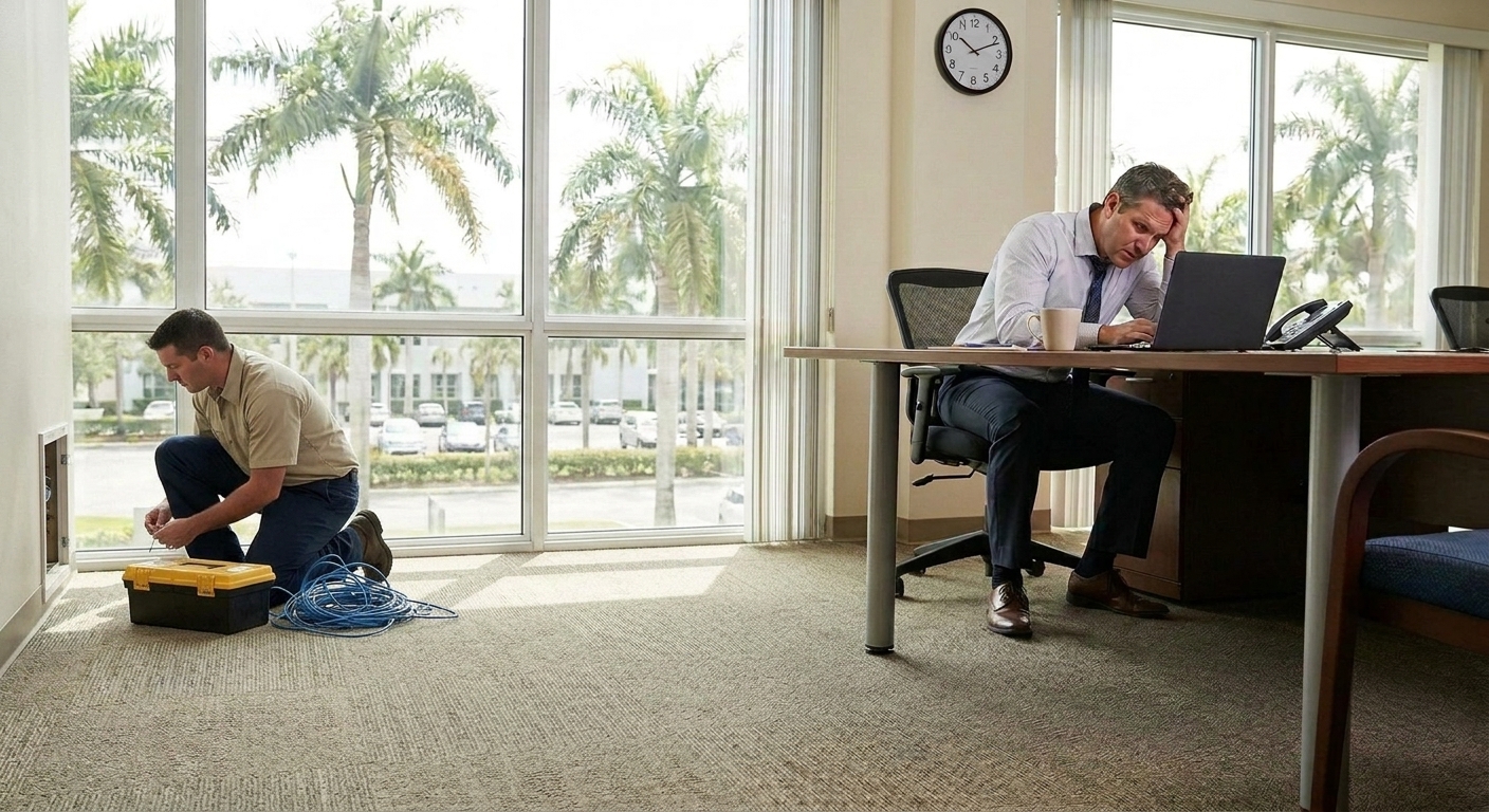 Cat 5/6 cabling in Miramar slowing business network performance