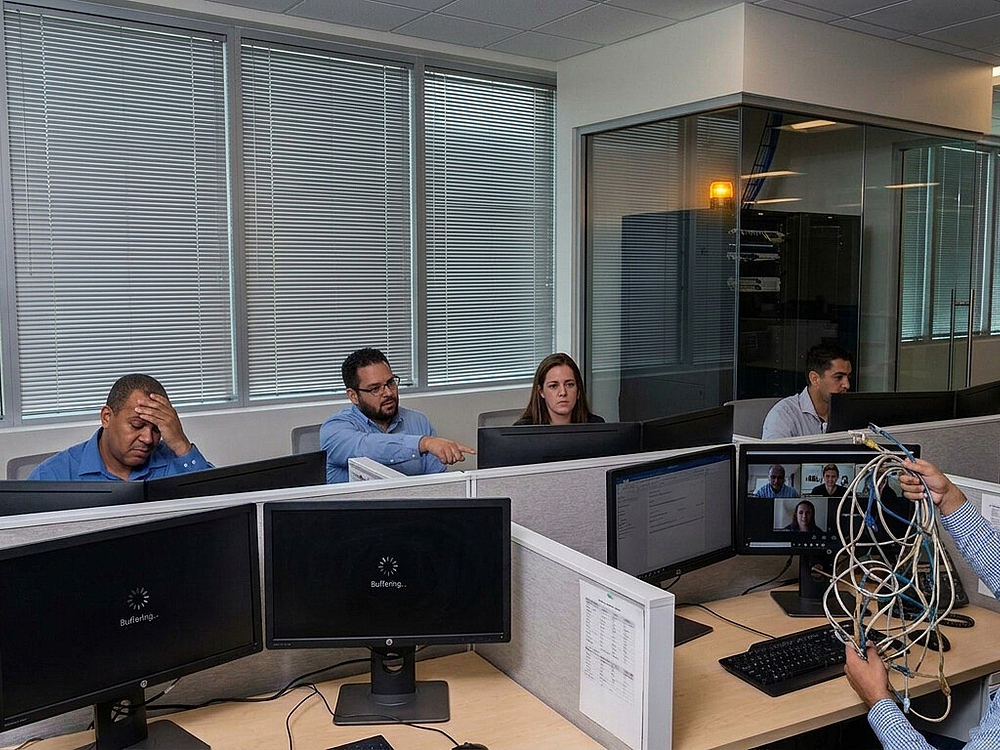 When Network Cabling in Coral Springs Starts Slowing an Office Down