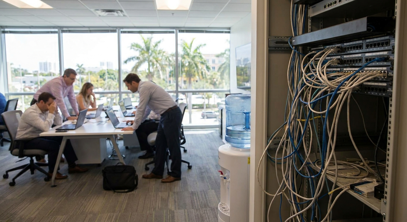 Network cabling in Fort Lauderdale affecting office speed and productivity