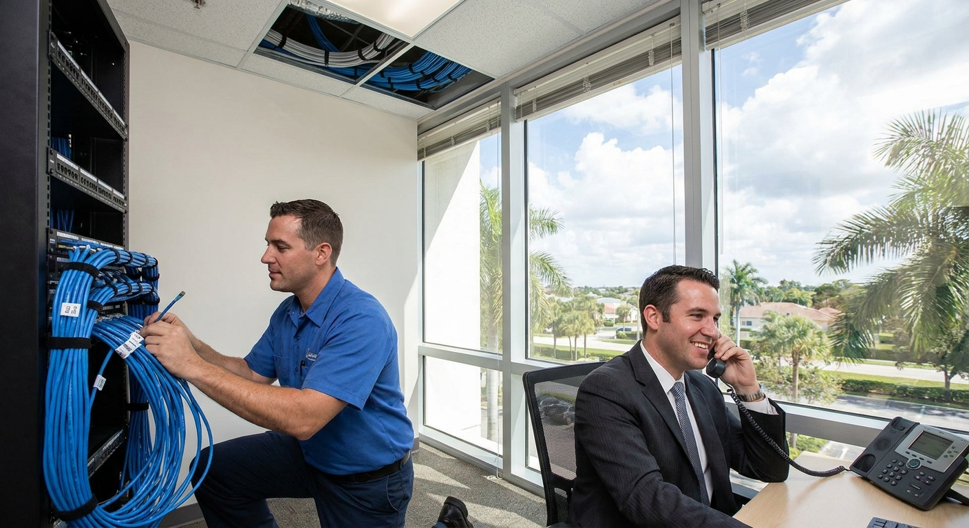 Upgraded voice cabling in Miramar improves business call quality